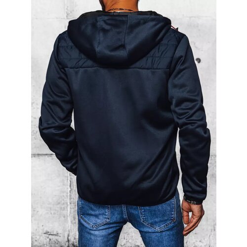 DStreet Dark Blue Quilted Men's Jacket Cene