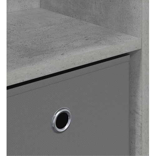  Kreveta s ladicama Betonski sivi 73,5 x 22,5 x 53,5 cm Slike