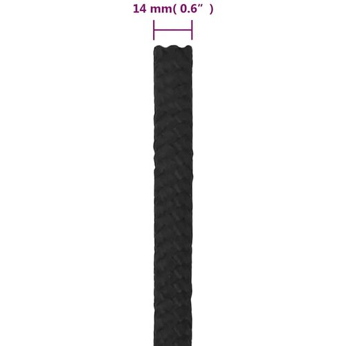  Brodski konop tamnocrni 14 mm 50 m od polipropilena Slike
