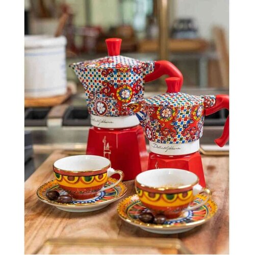  Moka Express Dolce & Gabbana Carretto Siciliano kafetiera - 6 skodelic Cene