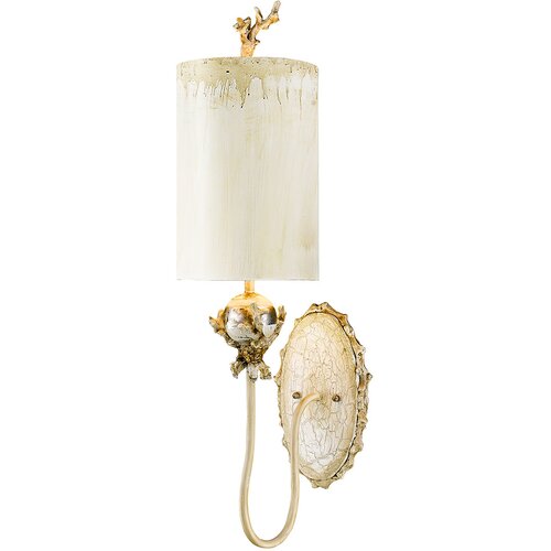 Elstead Lighting Elstead Trellis 1 notranja stenska svetilka iz kita, srebrni listi, E27, (22099352) Cene