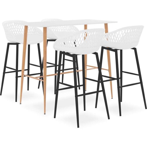  5-dijelni barski set bijeli Cene