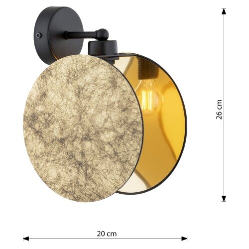  Zidna lampa MOTIF 1xE27/15W/230V zlatna Slike
