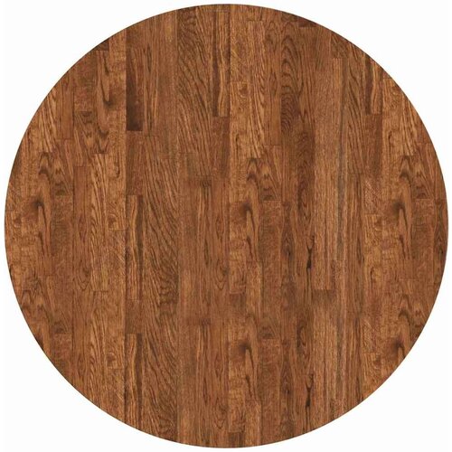 vidaXL Nepremična površina Temno rjava Ø 80 x 2.5 cm Trda hrastovina Cene