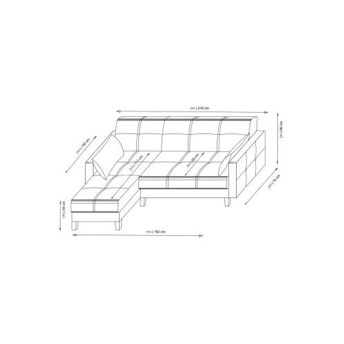 Atelier Del Sofa ugaona garnitura polya beige Slike