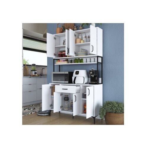 Woody Fashion Komoda s ladicama 120x198,6x40cm Bijela Slike
