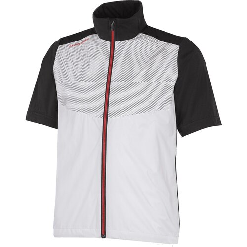 Galvin Green Livingston Mens Windproof And Water Repellent Short Sleeve Jacket White/Black/Red M Slike