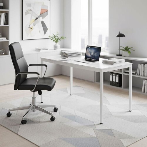 Modern Home stol za kuhinju i blagovaonicu za 4&amp;ndash;5 osoba / računalni stol 120 &amp;times; 60 cm &amp;ndash; bijeli mramor Slike