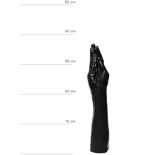 All Black Dildo u obliku ruke 39 cm