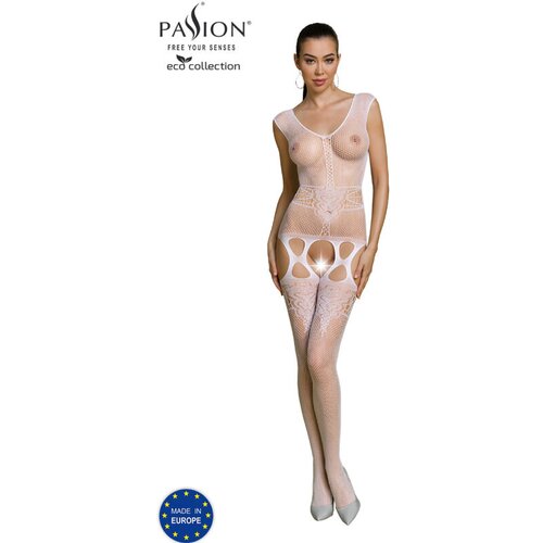 Passion ECO COLLECTION BODYSTOCK ECO BS014 WHITE BLANCO ENA VELIKOST, (21402808) Cene