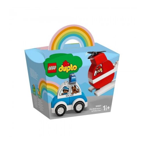 Lego duplo my first fire helicopter &amp;amp; police car ( LE10957 ) Slike