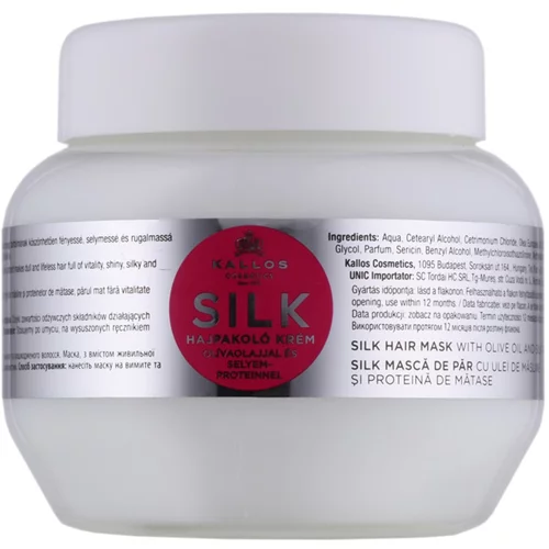 Kallos Cosmetics silk maska za suhe lase 275 ml