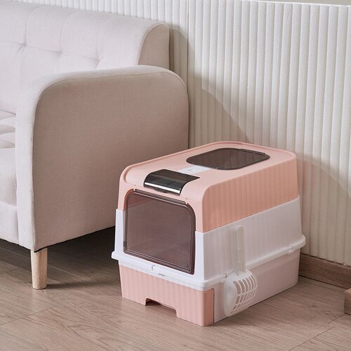  toalet za mačke Fully Enclosed Roze 48x35x36 cm Slike