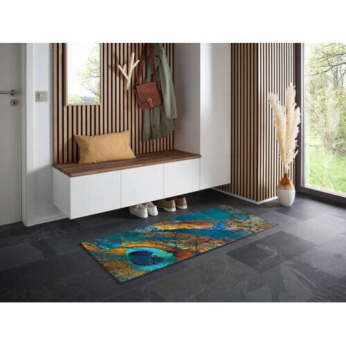 Wash+dry PREDPRAŽNIK Exotic Pavo 60/140 cm potiskano večbarvno Slike