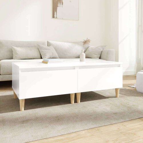  Bočni stolići 2 kom sjajni bijeli 50x46x35 cm konstruirano drvo Cijene