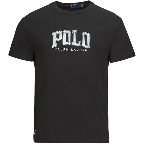 Polo Ralph Lauren Majice s kratkimi rokavi T-SHIRT AJUSTE EN COTON SERIGRAPHIE Črna Cene