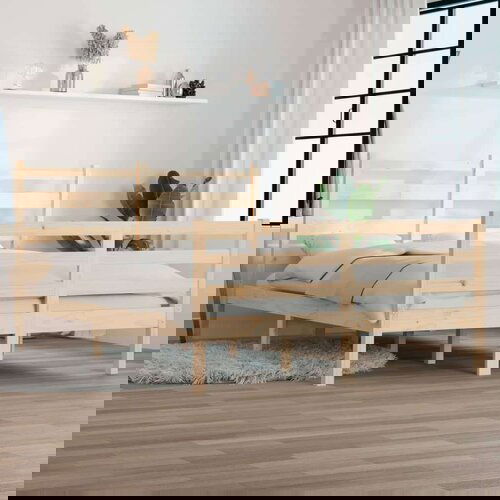  Posteljni okvir iz trdne borovine 140x200 cm, (20648496) Slike