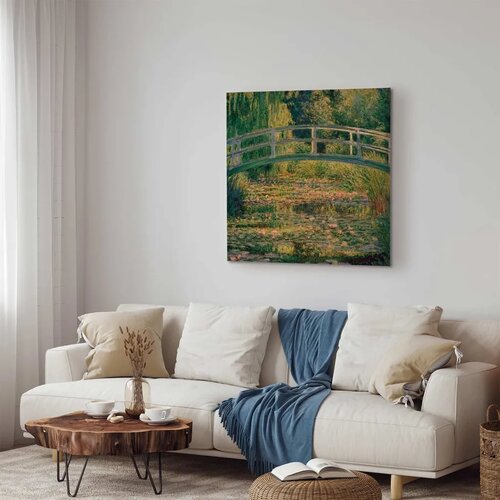  Slika - Claude Monet &amp;ndash; Bridge over a Pond of Water Lilies 80x80 Akustična Slike