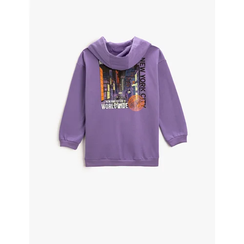 Koton Sweatshirt - Purple - Oversize