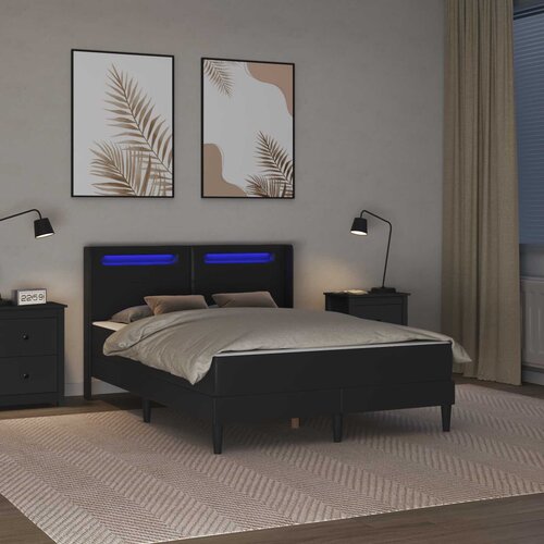  Okvir kreveta s madracem Crna 120 x 200 cm Umjetna koža Slike