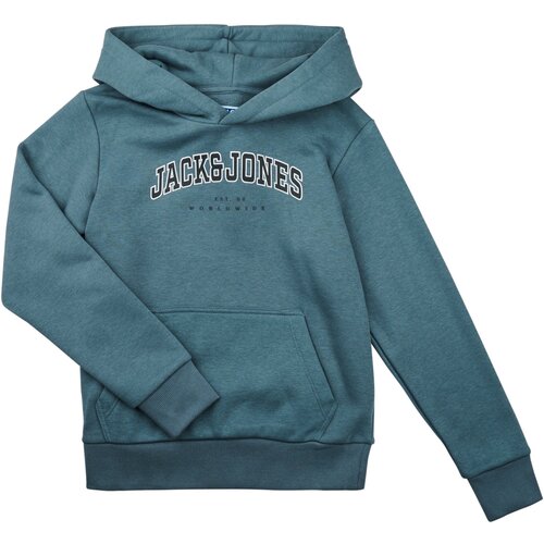 Jack & Jones Puloverji JJECALEB VARSITY SWEAT Modra Cene