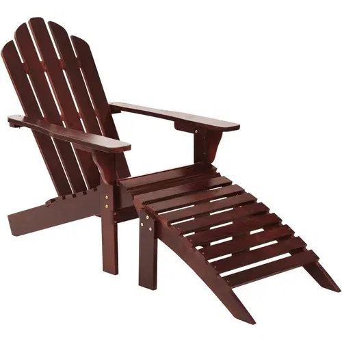  stolica s otomanom drvena smeđa