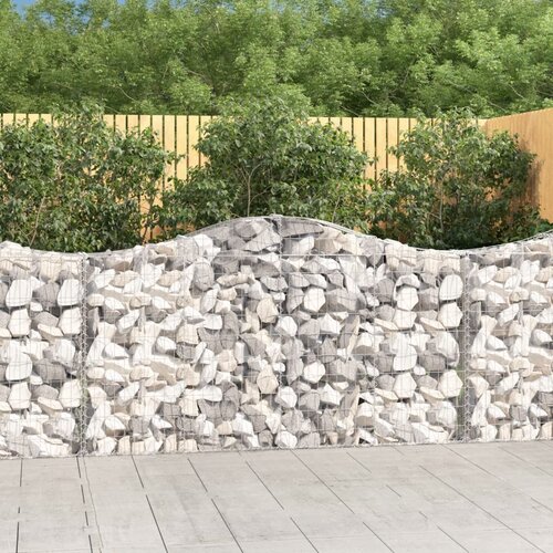  Lučne gabionske ko&scaron;are 7 kom 200x30x100/120cm pocinčano željezo Cijene