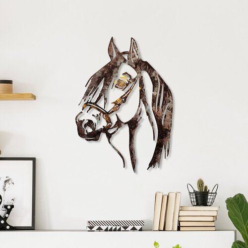 Wallity Zidna dekoracija Konj-2, 38x53 cm, Smeđa Slike