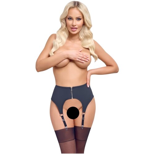 Cottelli Elegant Matte Look Suspender Belt 2340569 Black L Slike