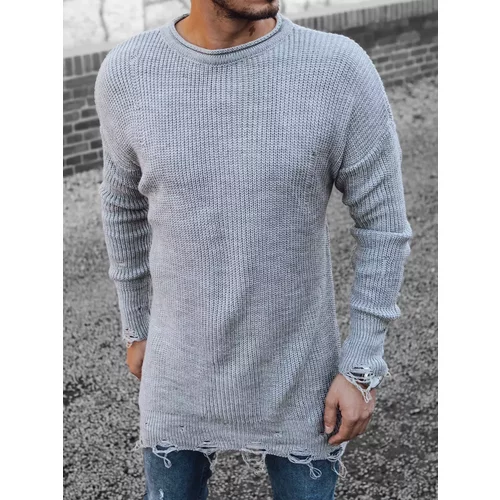 DStreet Men's light gray sweater WX1963