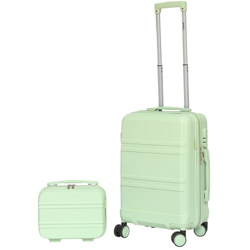 Shumee Set kabinski kovček + kozmetična torbica Barut mint iz ABS, (21214337) Cene