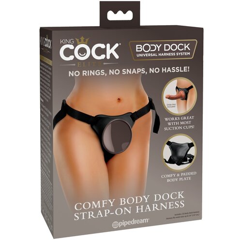 King Cock Elite Comfy Body Dock - Priložljivo dno (rjava) Cene