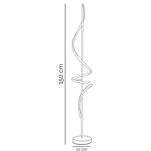  onli - led podna lampa twist LED/24W/230V 4000K crna Slike