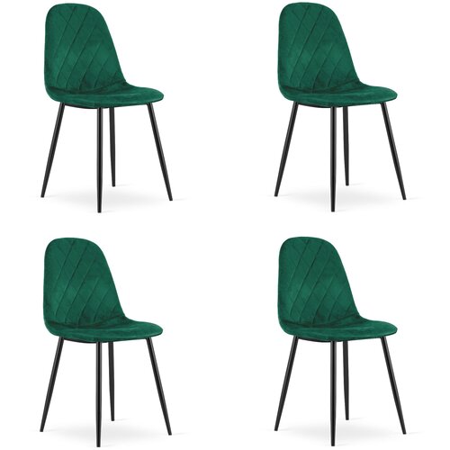 Brandless Stol ASTI - temno zelen žamet x 4, (22030904) Slike