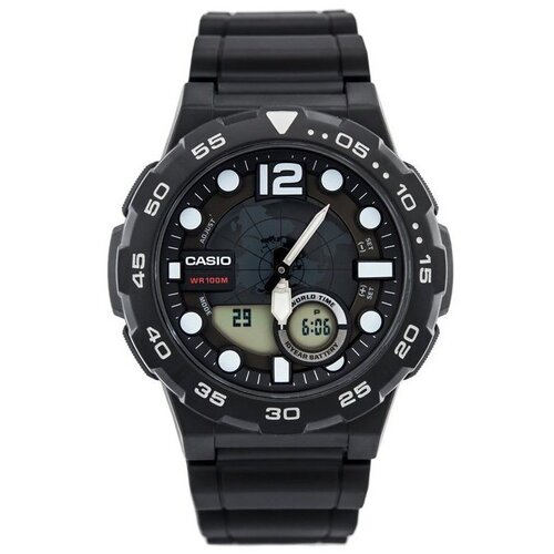 Casio Analogne ure AEQ100W1AV Črna Slike