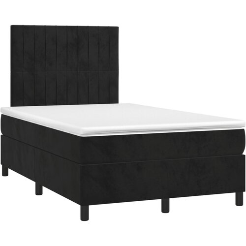 Box spring krevet s madracem crni 120 x 200 cm bar&amp;scaron;unasti Slike