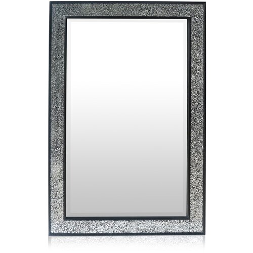 Casa Chic Watford Zidno ogledalo 90 x 60 cm Pravo drvo Staklene pločice s mozaičnim efektom Slike