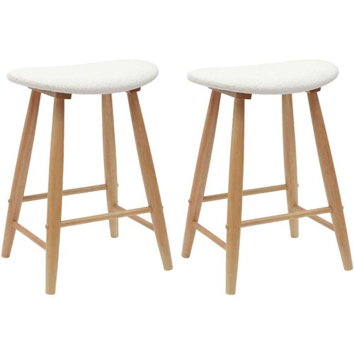  Trpezarijske stolice 2 pcs Prirodna 46 x 37 x 63 cm Slike