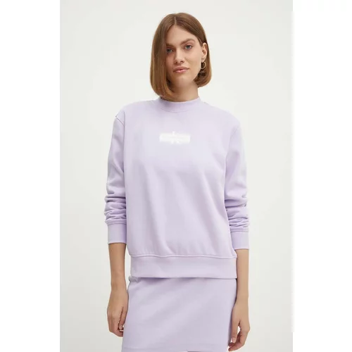 Calvin Klein Jeans Pulover ženski, vijolična barva, J20J223537