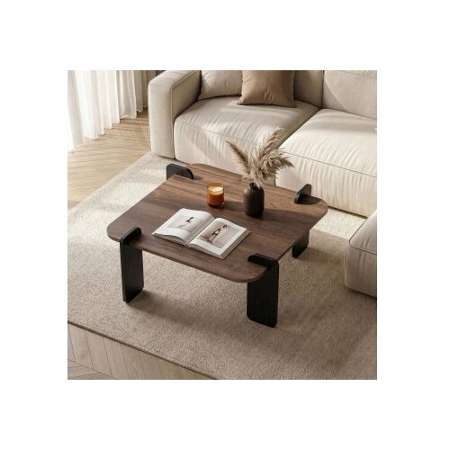 Hanah home Sto za dnevnu sobu Marais Venezia Walnut Wood Black Cene