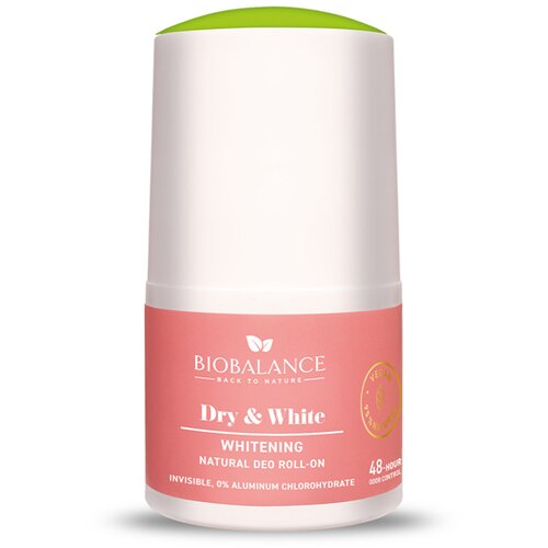 BIOBALANCE Dry & White Whitening Natural Deo Roll On 50 ml Cene