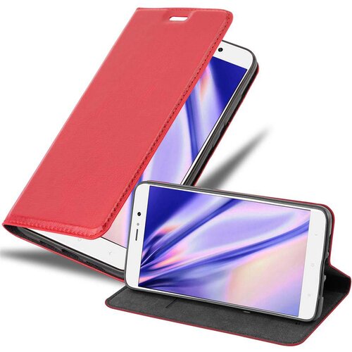 Cadorabo Ohi&scaron;je, združljivo z Xiaomi Mi 5s PLUS v rdeče jabolko - Za&scaron;čitni ovitek z magnetnim zapiranjem, stoječo funkcijo in režo za kartice, (20558393) Cene