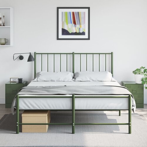 vidaXL Nočna omarica 2 kosa zelena 34,5x39x44 cm jeklo Cene