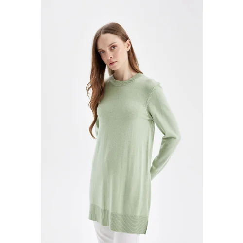 Defacto Regular Fit Crew Neck Long Sleeve Tunic