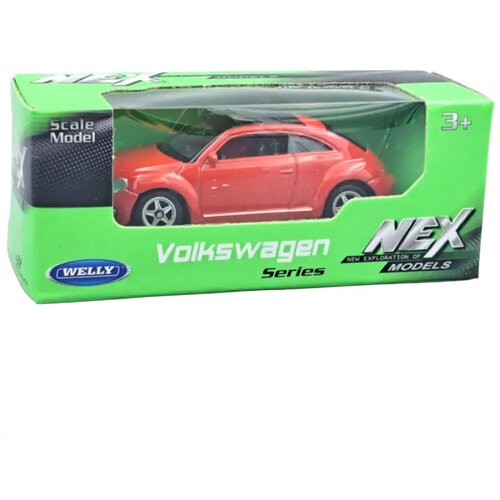 Welly Moderna crvena maketa automobila Volkswagen Buba u omjeru 1/64 Cene