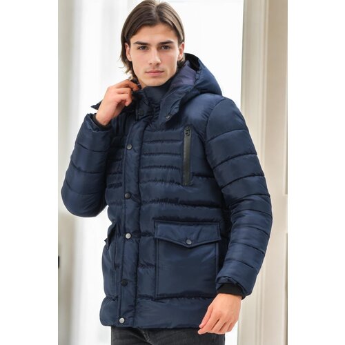 Dewberry M8657 MEN'S COAT-NAVY-1 Cene