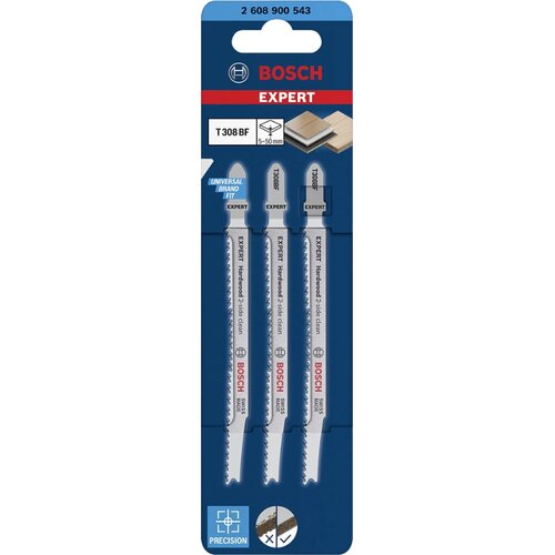 Bosch List za ubodnu pilu Expert Hardwood 2-Side clean T 308 BF, 3 kom Slike