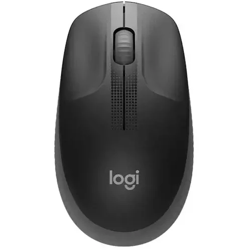 Logitech M190 brezžična optična črna miška