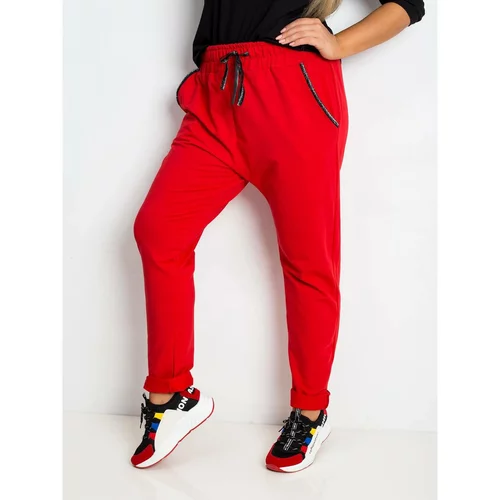 Fashion Hunters Savage red plus size pants