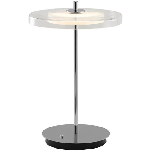 UMAGE Željezna LED stolna lampa s USB priključkom u srebrnoj boji sa staklenim sjenilom (visina 31 cm) Asteria Move &amp;ndash; Slike